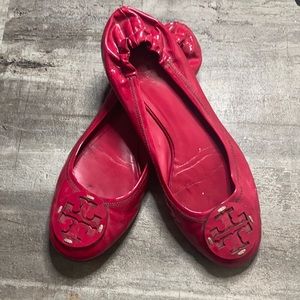 Tory Burch Reva Ballet flat patent leather pink 8.5